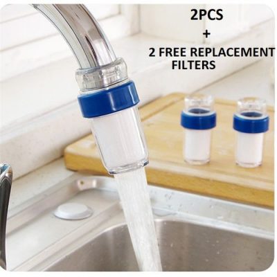 2PCS Faucet Tap Water Purifier +FREE FILTER