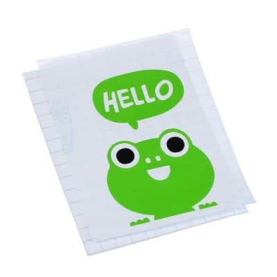 Cute Green Frog Animal Switch Hello Wall Stickers