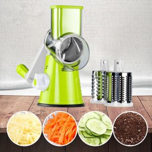 Tabletop Vegetable Cutter Slicer With 3 Chopper Blades