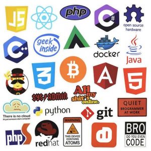 50 Pcs Internet Java Programming Language Logo Cool Stickers