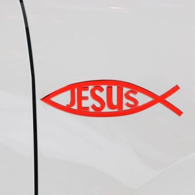 Jesus Fish 3d Car Badge Sticker - Image 4