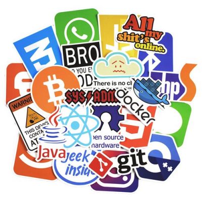 50 Pcs Internet Java Programming Language Logo Cool Stickers - Image 5