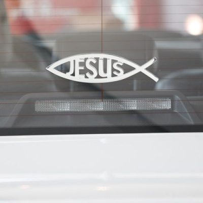 Jesus Fish 3d Car Badge Sticker - Image 5