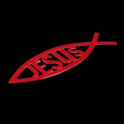 Jesus Fish 3d Car Badge Sticker - Image 12