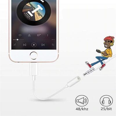 Iphone 8Pin To 3.5mm Jack Audio Headphone Adapter - Image 6