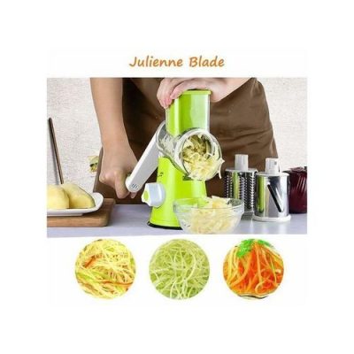 Tabletop Vegetable Cutter Slicer With 3 Chopper Blades - Image 7