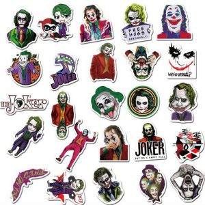 Joker Anime Stickers Cartoon Clown Style Stickers