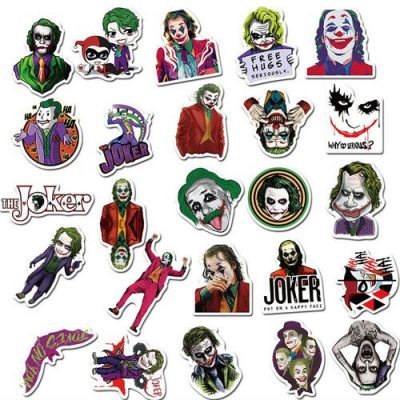 Joker Anime Stickers Cartoon Clown Style Stickers - Image 2