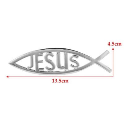 Jesus Fish 3d Car Badge Sticker - Image 7