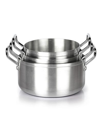 6PCS STAINLESS COOKWARE SET WITH METAL LID - Image 3