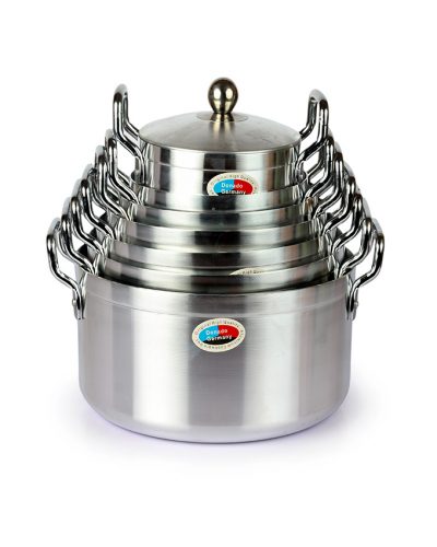 7pcs stainless stock pot with stainless lid - Image 2