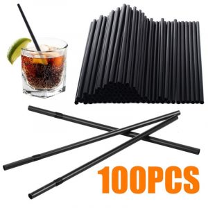 Disposable Party Cocktail Plastic Straw – 100pcs