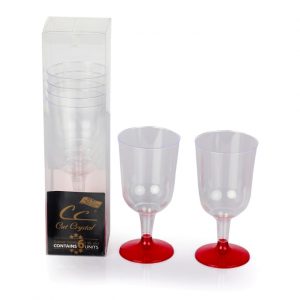 Crystal Clear Plastic Wine Cup Set – 12pcs