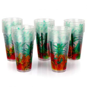 Disposable Smoothie Cups With Dome Lid – 50pcs