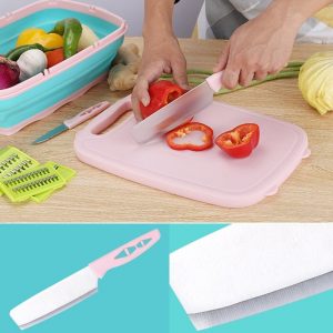 9 In 1 Multi-functional Kitchen Chopping Board Drain Basket