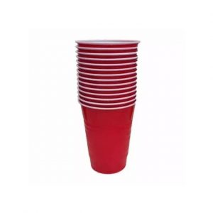 50cs Big Disposable Fancy Party Cup – Red