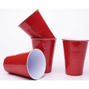 50cs Big Disposable Fancy Party Cup – Red