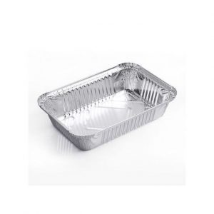 Aluminum Take Away Plate With Cover 100pieces (Large Size)