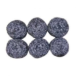 Premium Iron Sponge Scourers – 6pcs