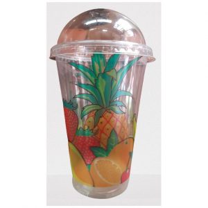 Disposable Smoothie Cups With Dome Lid – 50pcs