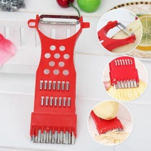 Plastic Silicone Peeler Slicer Cutter Grater- 6pcs