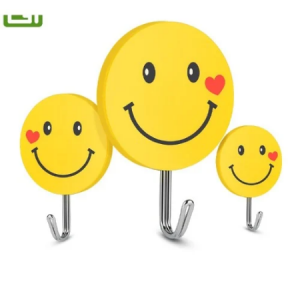 Emoji Strong Self Adhesive Wall Hook – 9pcs