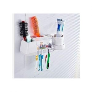 Wall Toothpaste And Brush holder for Bathrooms