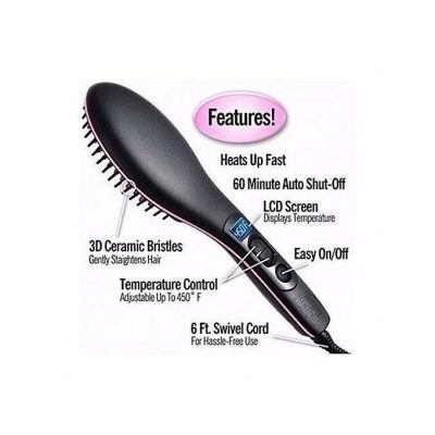 Ceramic Hot Comb Electric Brush Hair Straightener - Image 5