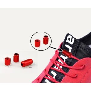 2pairs Unique Shoe Lace Capsule Buckle – red