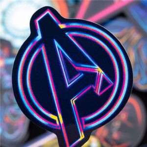 30pcs Avengers Superhero Neon Stickers