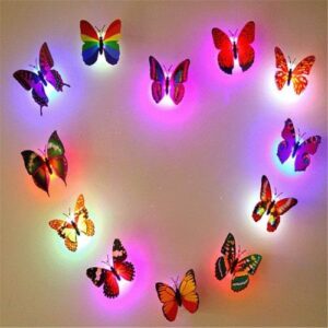 5pcs LED Color Changing Butterfly Disco Light