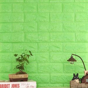 3d Self Adhesive Pe foam wallpaper – Green