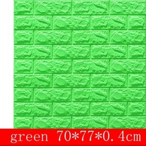 3d Self Adhesive Pe foam wallpaper – Green