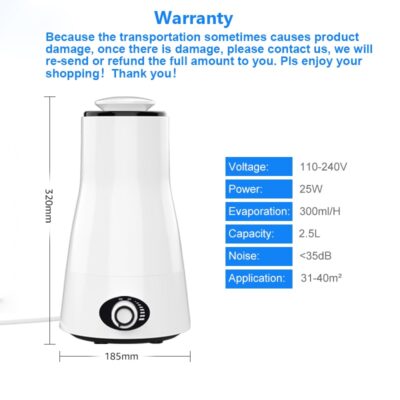 3L ultrasonic humidifier