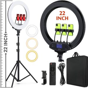 22” RGB Selfie Ring Light And Stand/ Free Bag