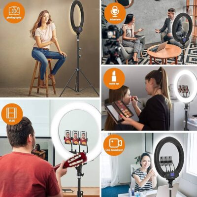 18'' Selfie Ring Light And Stand/ free bag - Image 3