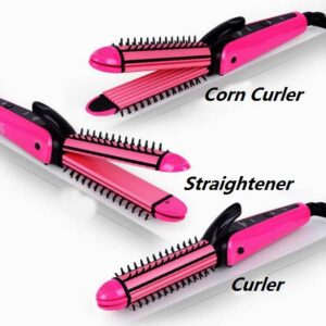 Nova 3 In 1 Hair Straightener, Curler And Comb