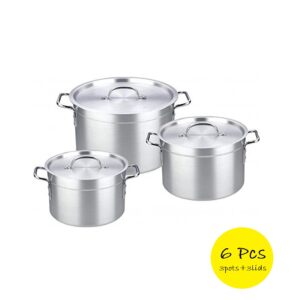 6pcs Aluminum Steel cooking Pot Set