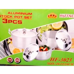 3pcs Hoffner Aluminum Cooking Pots