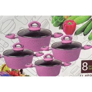 Ultimate 8pcs Die Cast Aluminum Cookware Set