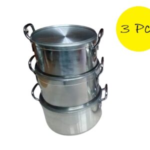 3pcs Hoffner Aluminum Cooking Pots