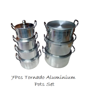 7Pcs Tornado Aluminum cooking Pots Set