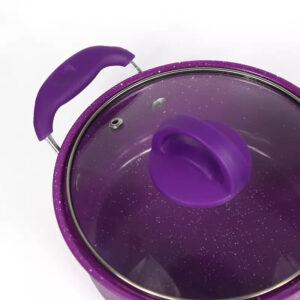 13 Pieces Dessini Regina Iron Material Non-stick Set Purple