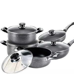 16PCS Aluminium Non-stick Copper Cooking Pot Set