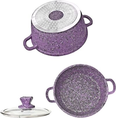 5pcs Nessa Granum Die-Cast Aluminium pot Set - Vizag Purple - Image 3