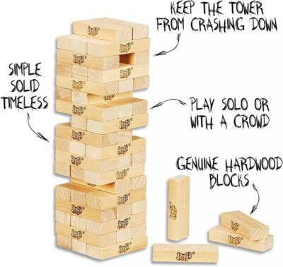 Mr. Diy Jenga Game For Kids & Adults - Large Size - Image 3