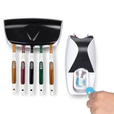 Automatic Toothpaste Squeezing Device And brush Holder - Image 4