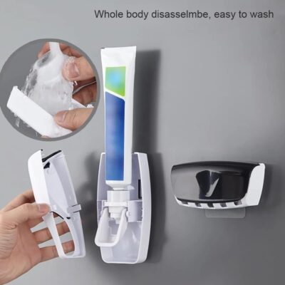 Automatic Toothpaste Squeezing Device And brush Holder - Image 6