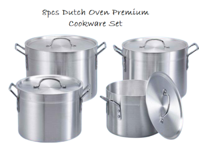 8pcs Dutch Oven Premium Cookware Set - Image 2