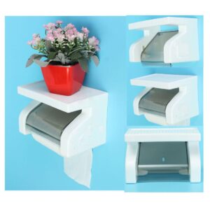 Bathroom Wall Mount Waterproof Tissue paper Phone Rack Case holder